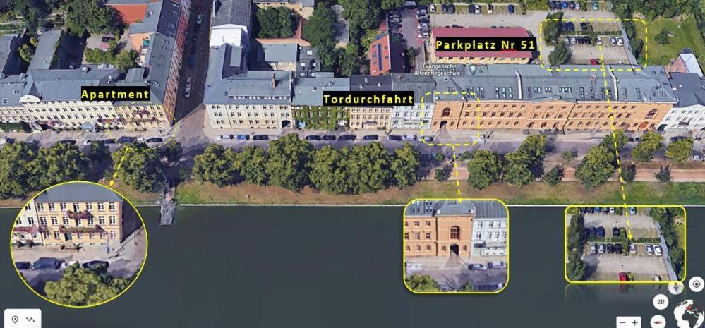 Das Ferienapartment Alexandrine Direkt Am Pfaffenteich Mit Eigenem Parkplatz Шверин Экстерьер фото